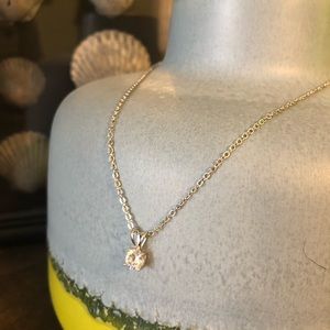 Cubic Zirconia pendant necklace and earring set